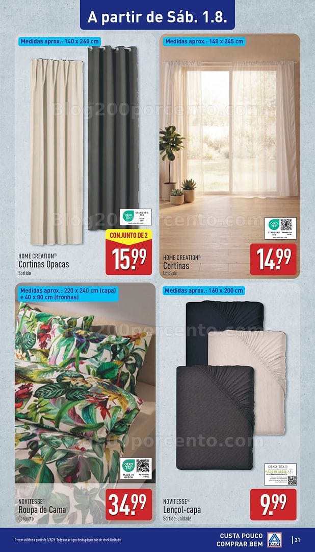 Antevisão Folheto ALDI Bazar Promoções de 1 a 2 agosto